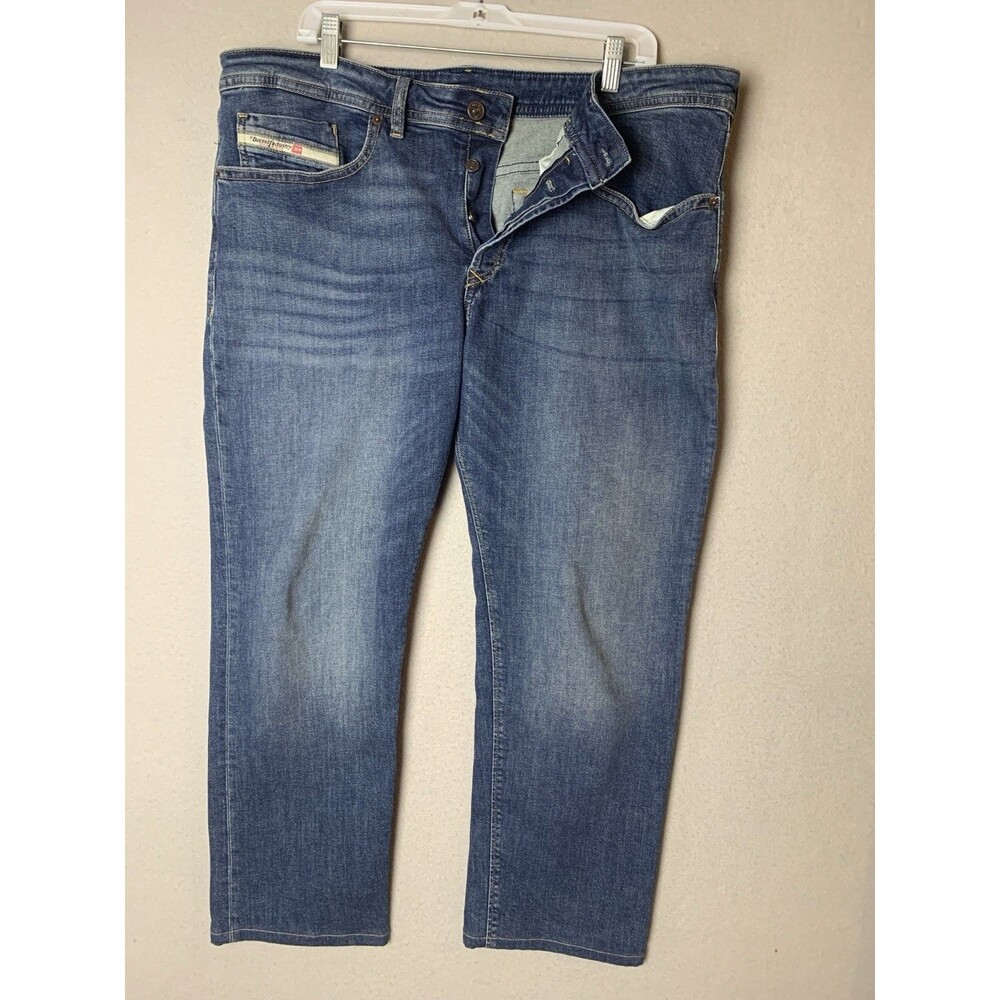 Diesel Industries Jeans Mens 36x27 (40x27) Blue Dark Wash Straight Denim Y2K